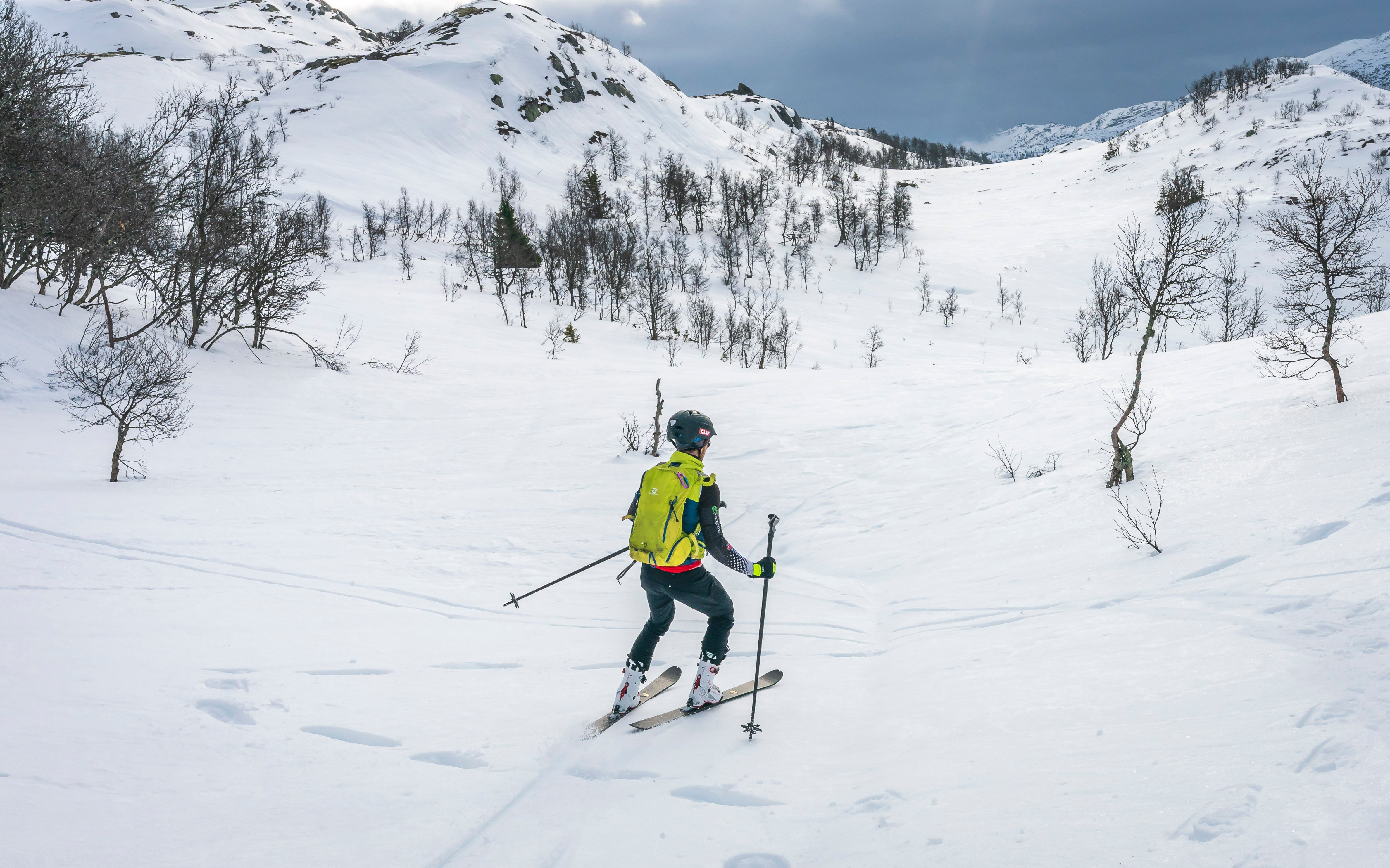 Jonathan Albon skiing in Norway