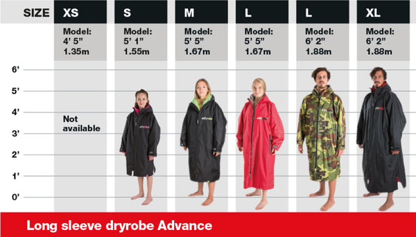 dryrobe models | size guide