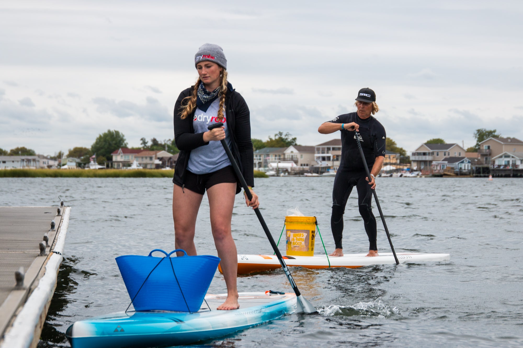 Cal Major waterway clean up at the 2019 NY SUP Open 