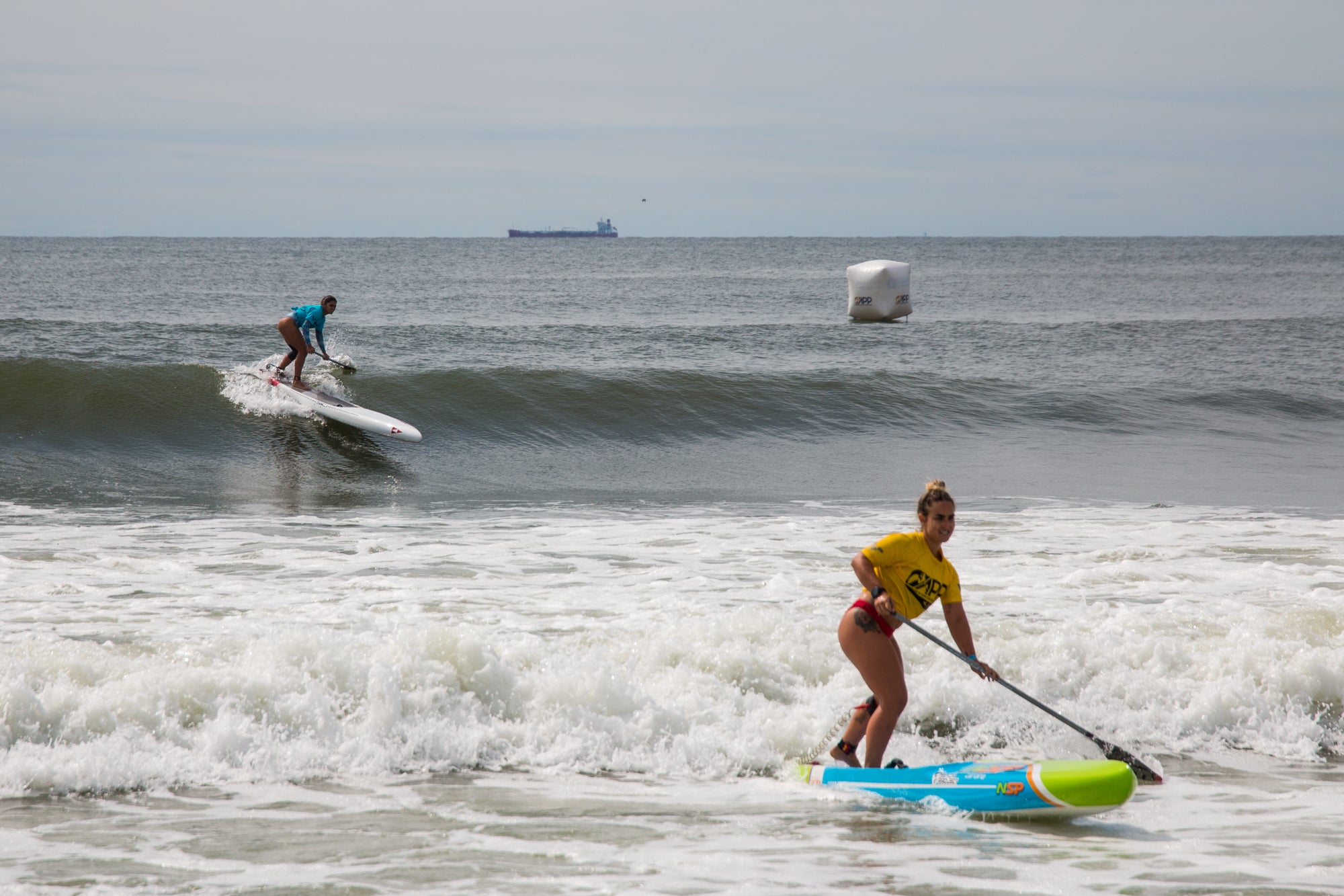 Women's SUP sprint racing at NY Open 2019 APP World Tour