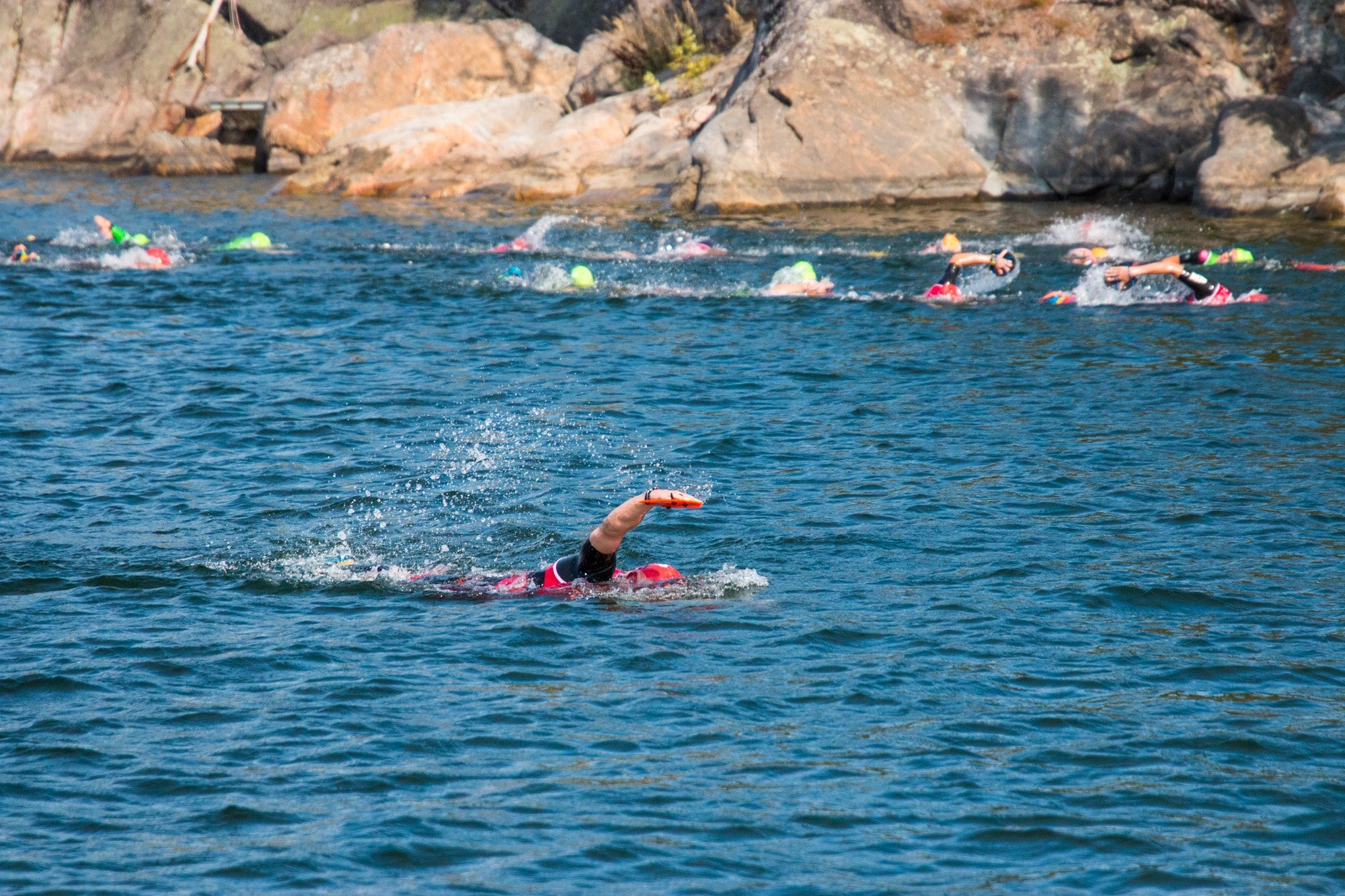 1st swim section of the Final 15, ÖTILLÖ Swimrun World Championship 2019