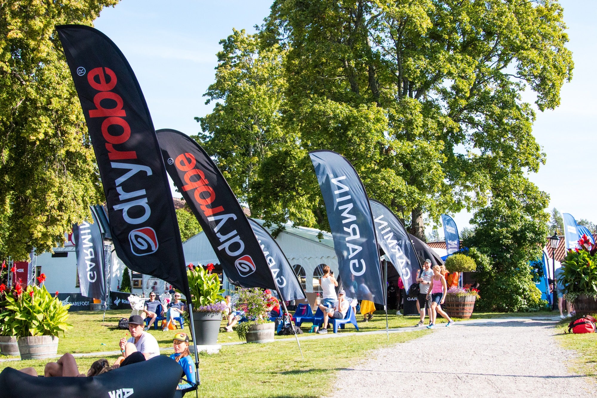 The finish line at Utö Värdshus - ÖTILLÖ Swimrun World Championship 2019