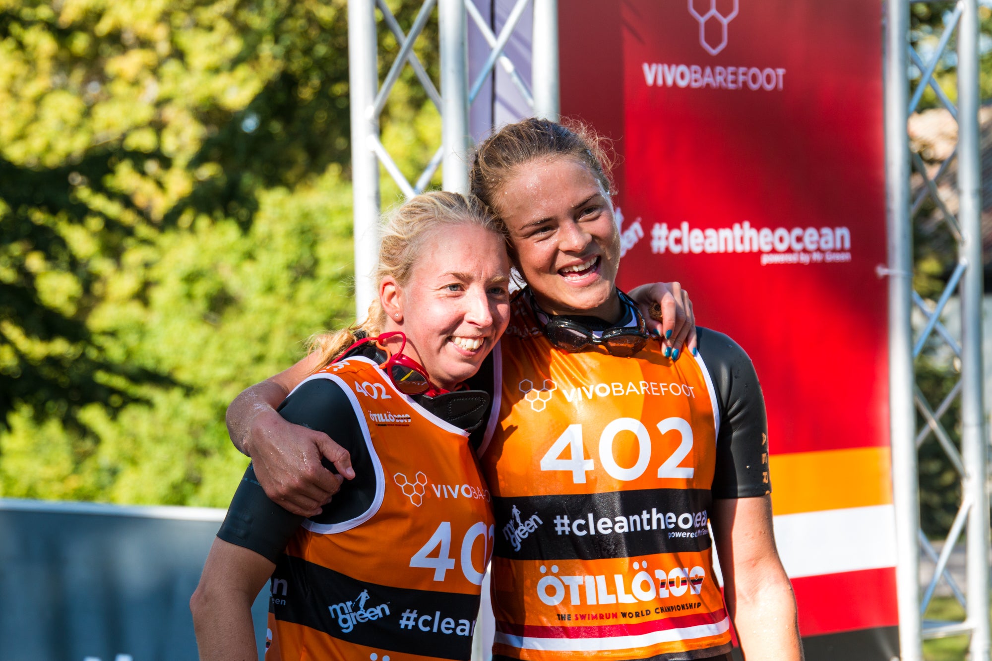 Fanny Danckwardt and Desirée Andersson of Team Envol - ÖTILLÖ Swimrun World Championship
