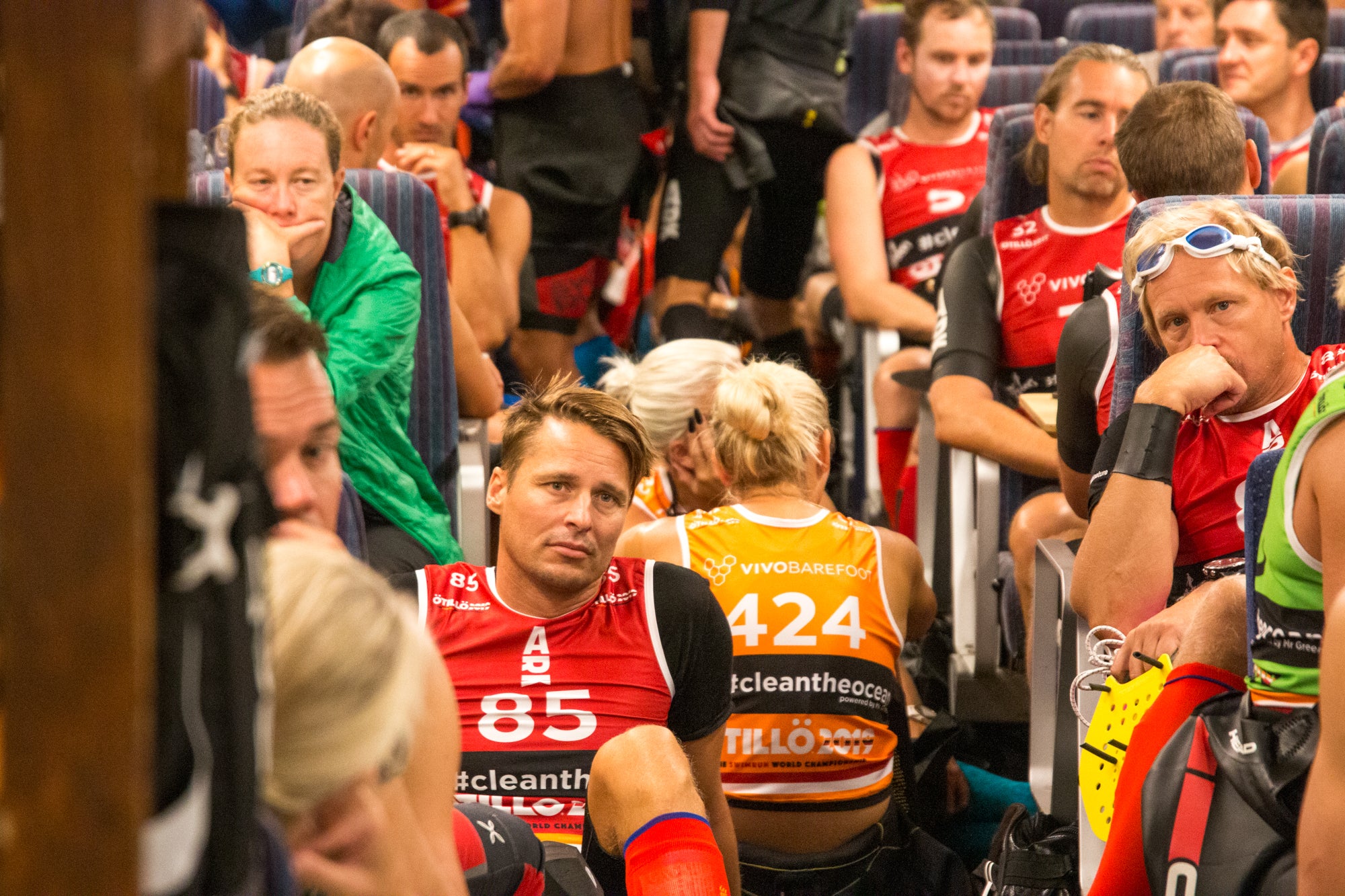 Nervous racers on the ferry - ÖTILLÖ Swimrun World Championship 2019