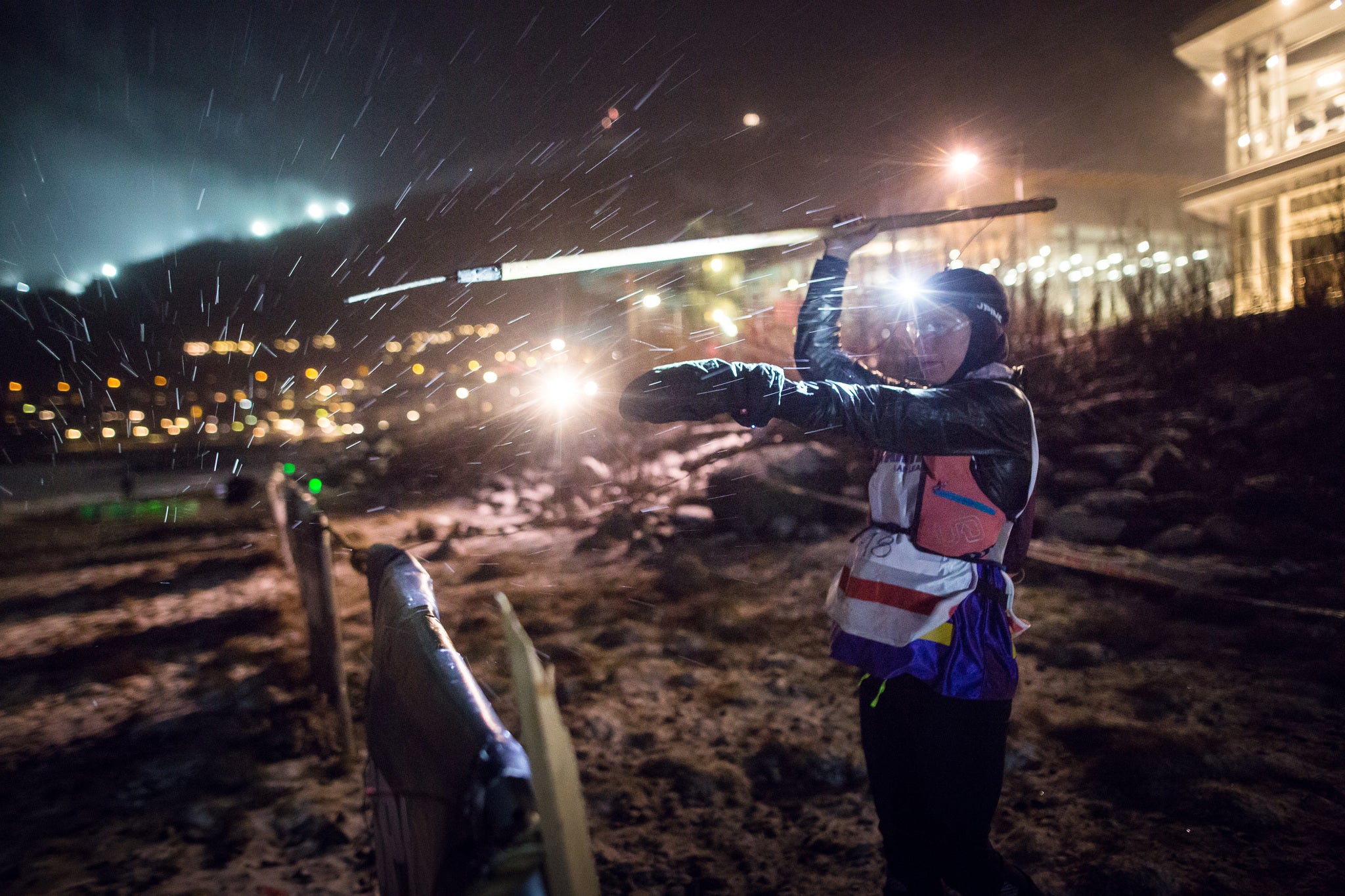 Rea Kolbl spear throw at Spartan Ultra World Championship - Photo by James Appleton