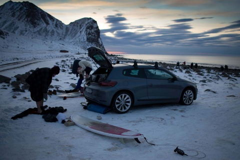 Tom, Carroll, Surf, dryrobe, Unstad, Norway