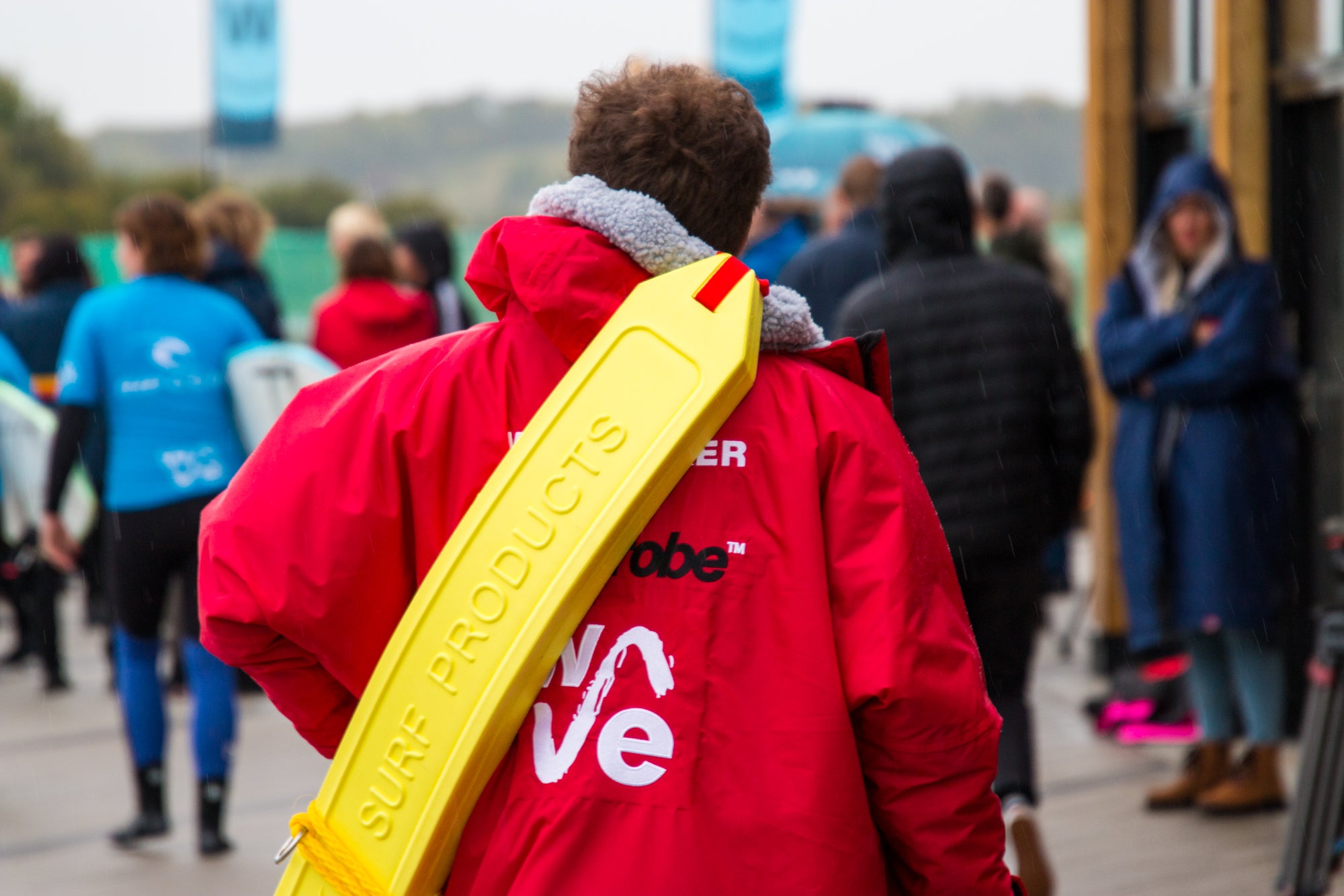 Wavemaker in a dryrobe at The Wave Bristol