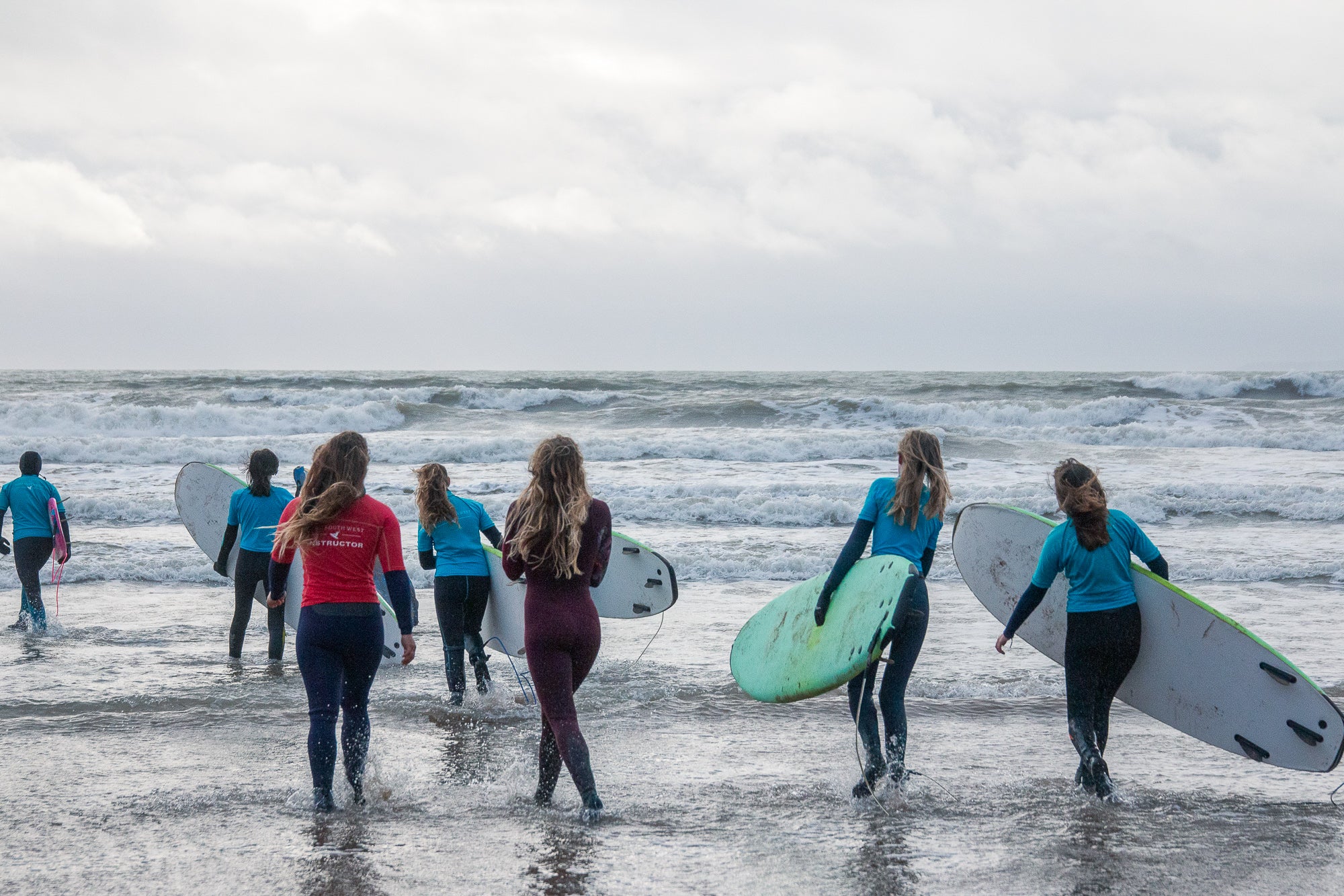 Wave Wahines & pro surfer Lucy Campbell in Croyde