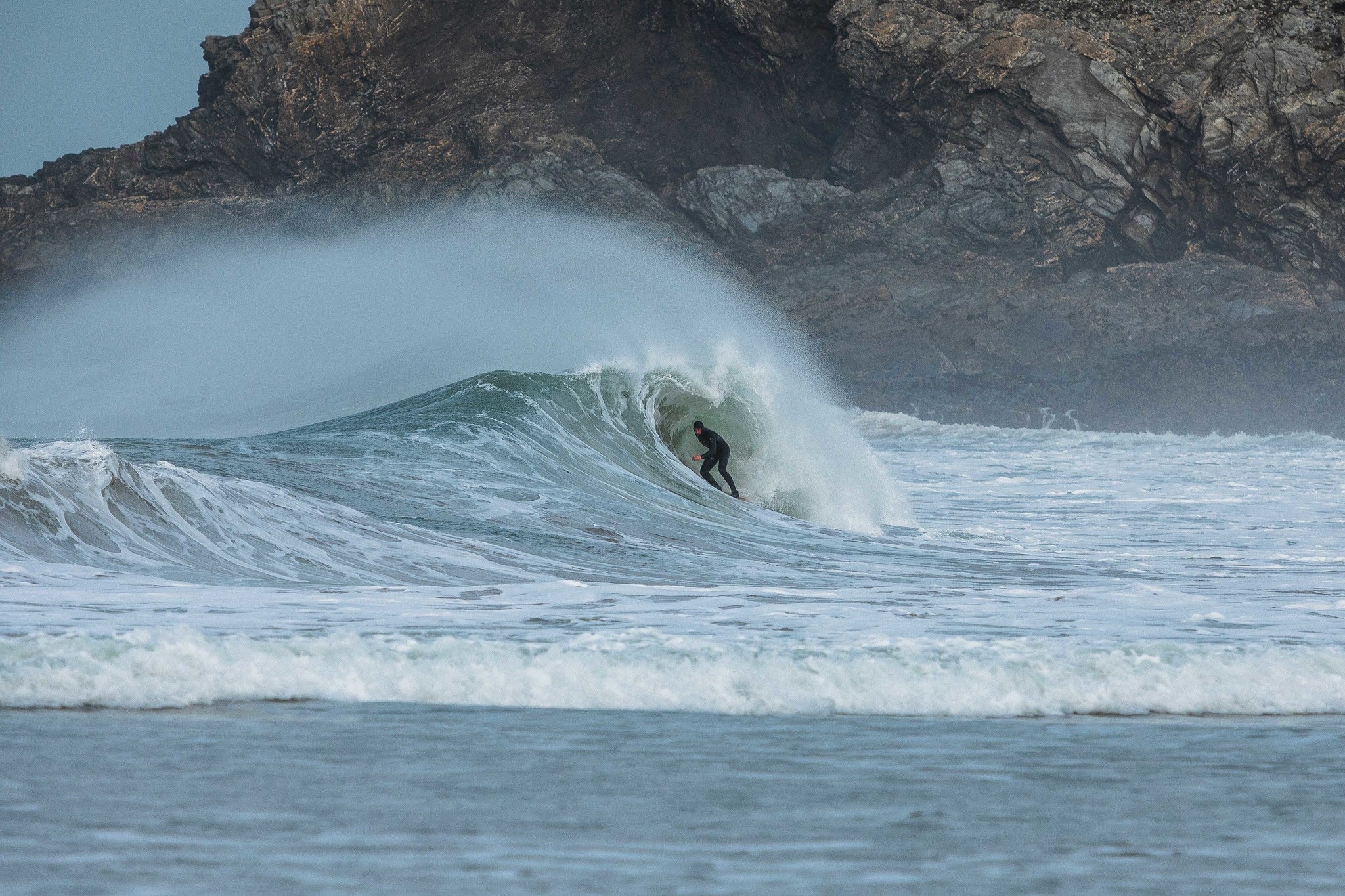 Ben Skinner surfing