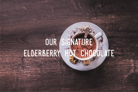 Elderberry Syrup Hot Chocolate Recipe banner