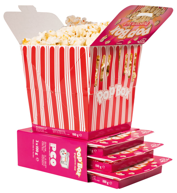 Popcorn microonde Pop´Box dolci - pochi minuti per gustarli caldi