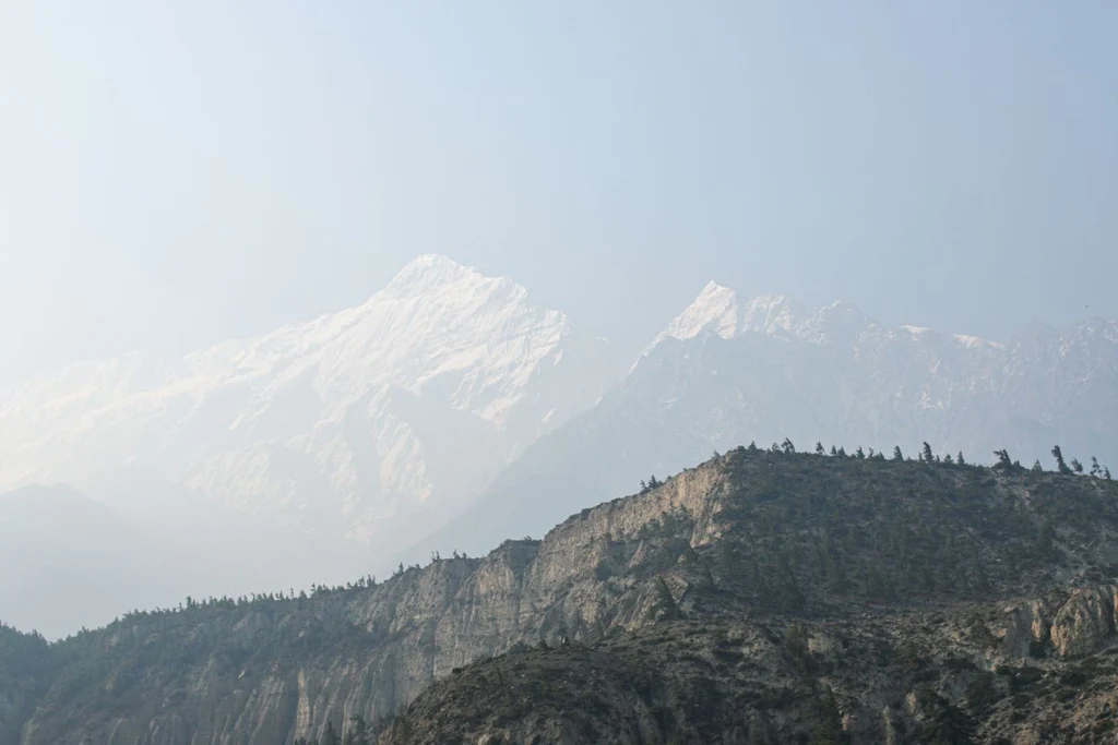 Gebirge in Nepal.