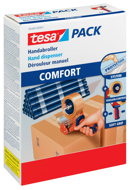 tesa Packbandabroller 6400  Handabroller Comfort ( Nur Abroller ohne Packband)