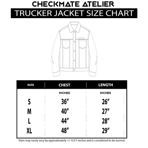 Black Trucker Jacket - UNISEX – Checkmate Atelier - Official Online Store