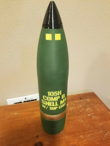 105H COMP B Artillery Shell Life Size Replica Whiskey Piggy Bank Canadian  105MM : : Home