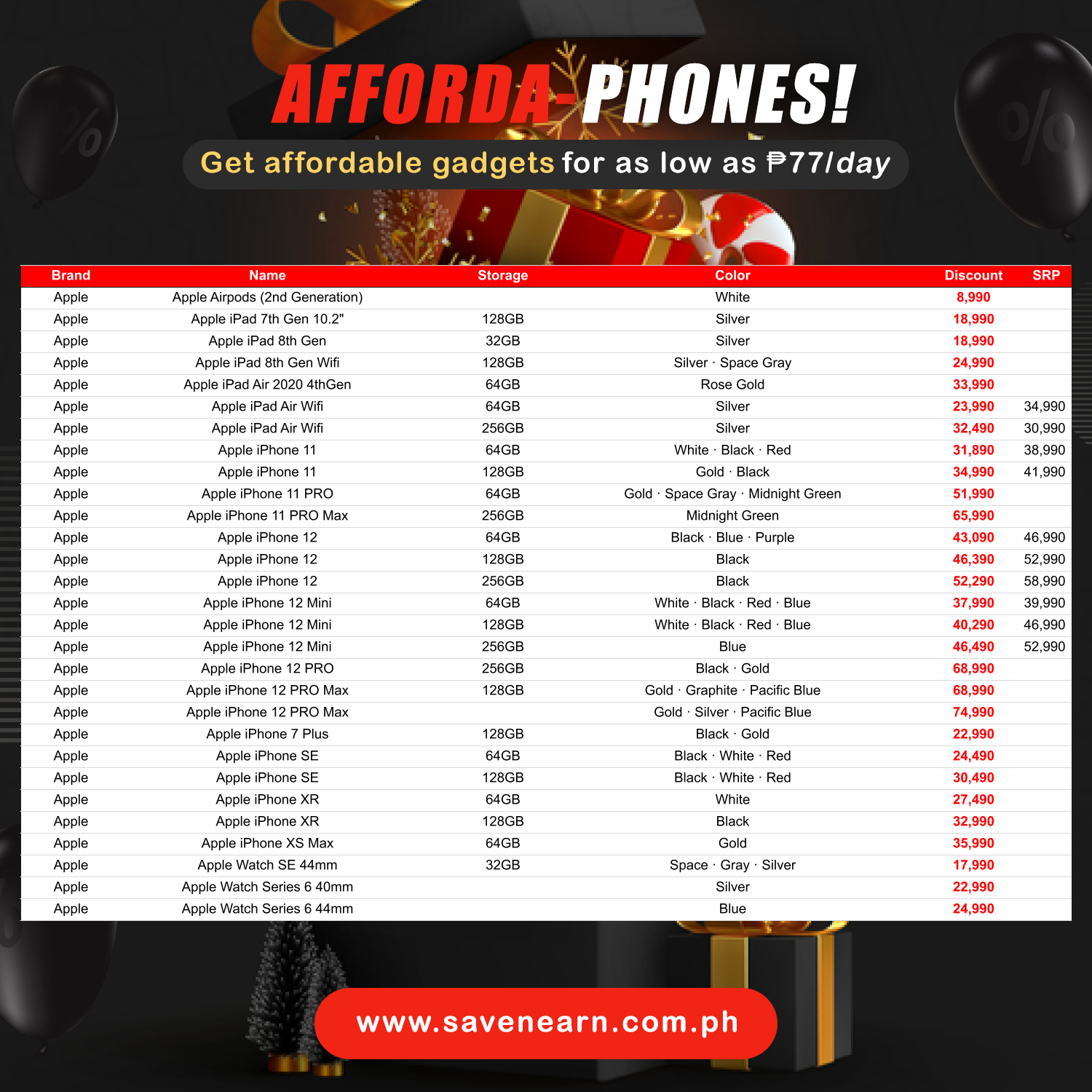 Save N Earn Gadget Device Pricelist Philippines Store