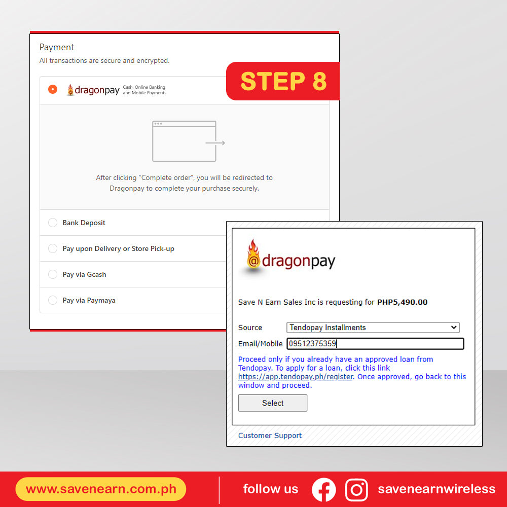 savenearn-online-installment-gadget-loan-tendopay-detailed-process-step-8