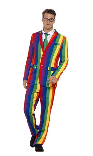 Rainbow pride suit jacket, pants and tie