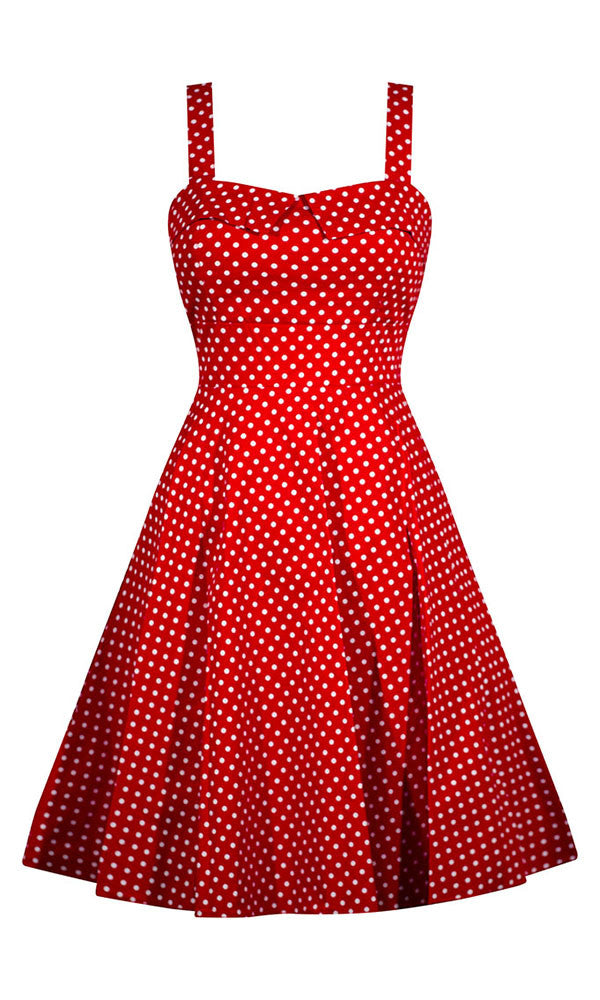 vintage polka dot dress