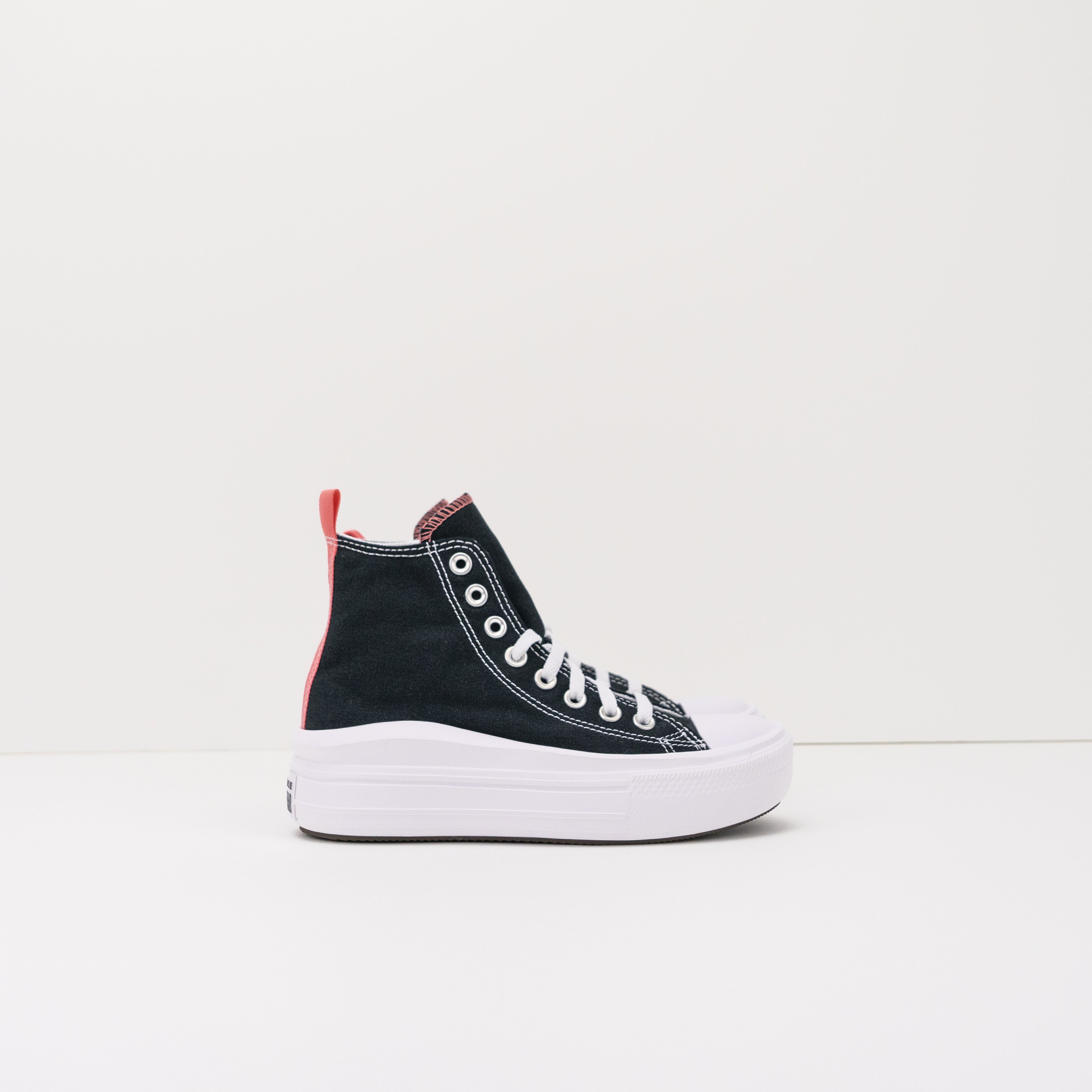 Converse Move Hi Black Pink 371527C SNEAKERS | Moksin