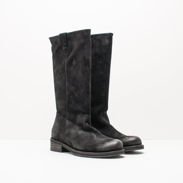 escocés Cuña Embutido Buy online Felmini Boots Black Flat C608 | Moksin