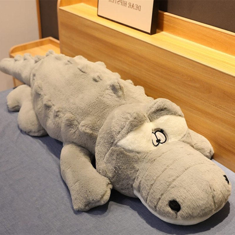 grosse peluche crocodile