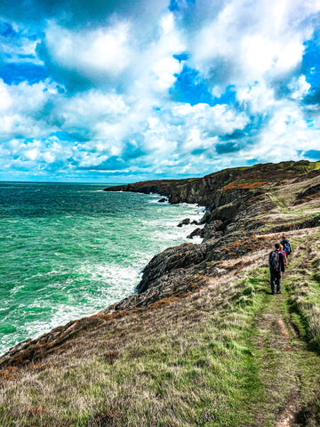 Welsh coast path view