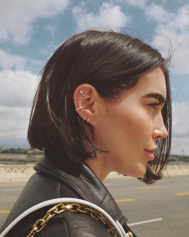 dua lipa piercings, celeb piercings