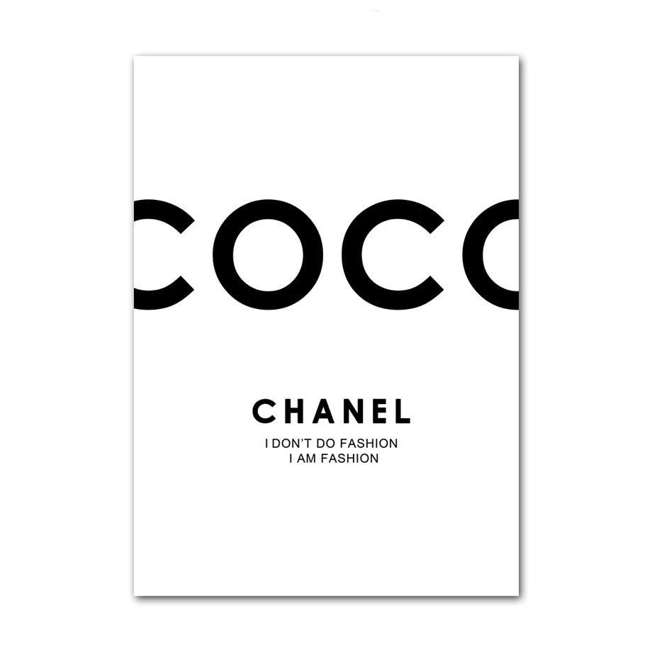 I am Fashion Illustration Poster  Chanel earring  desenioeu
