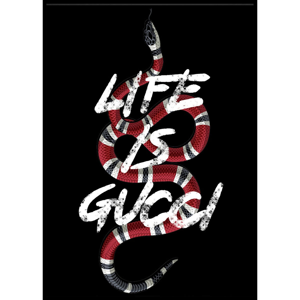 life is gucci canvas painting