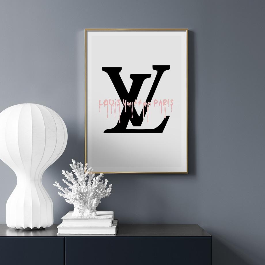❤️ Louis Vuitton abstract color spots canvas print lv6