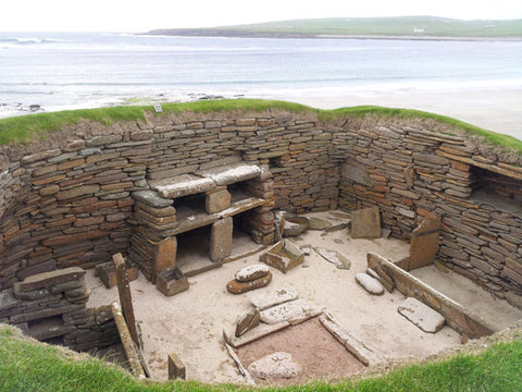 World Heritage site, Skara Brae neolithic village, Orkney