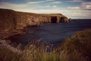 The perfect view overlooking the sea in Orkney!