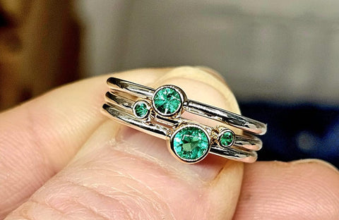 Alison Moore Emerald Rings