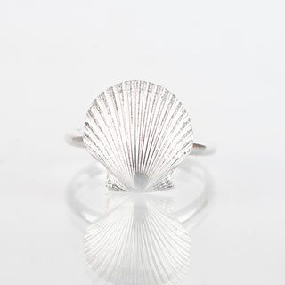 Rockpool Scallop Shell Silver Ring
