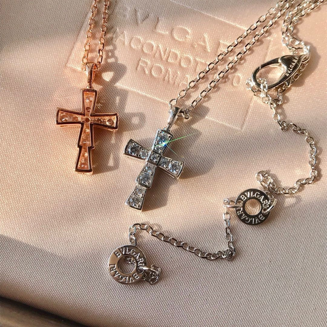 bulgari cross necklace