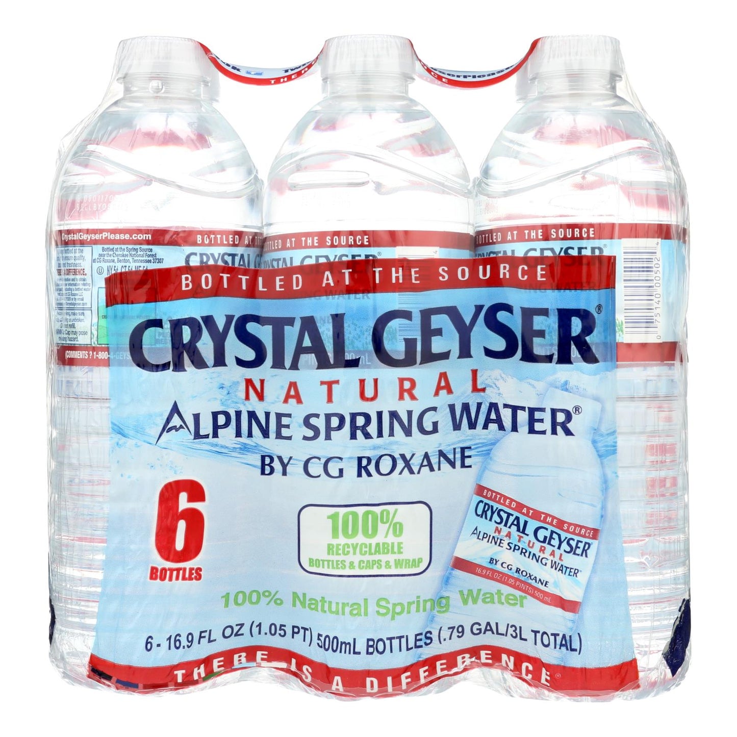 Crystal Geyser Alpine Spring Water - Case Of 4 - 16.9 Fl Oz.
