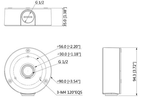 Security camera junction box