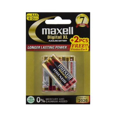 Maxell Digital Alkaline XL Alkaline AA 4 Pack