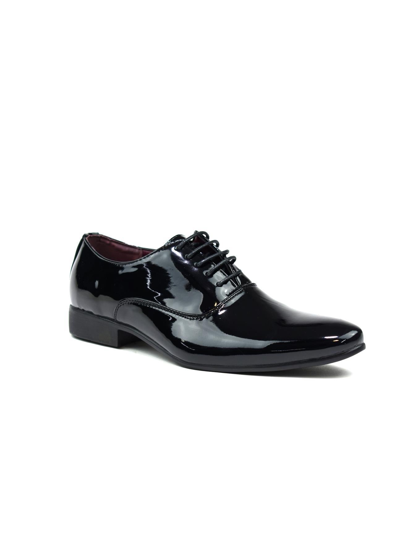 black formal shiny shoes