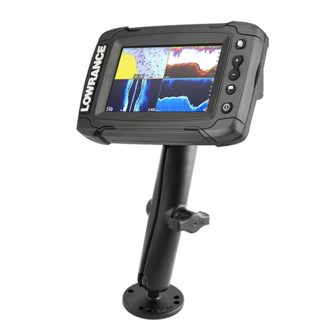 RAM Mount 1 Ball Light Use Composite Mount f/Lowrance Elite-4 & Mark-4  Series Fishfinders [RAP-B-101U-LO11]