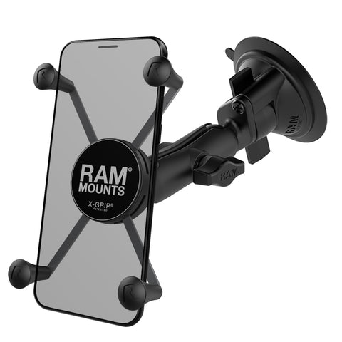 RAM® X-Grip® Phone Mount with RAM® Torque™ Medium Rail Base - Short