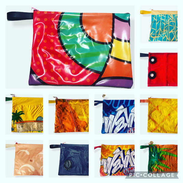 Wet n Dry Bags made from recycled pool floats perfect as document folders