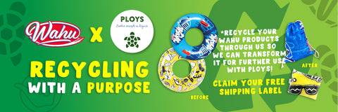 Wahu and PLOYS recycling pool inflatables