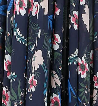 Enchanted Garden Maxi Dress - Wildflower Navy