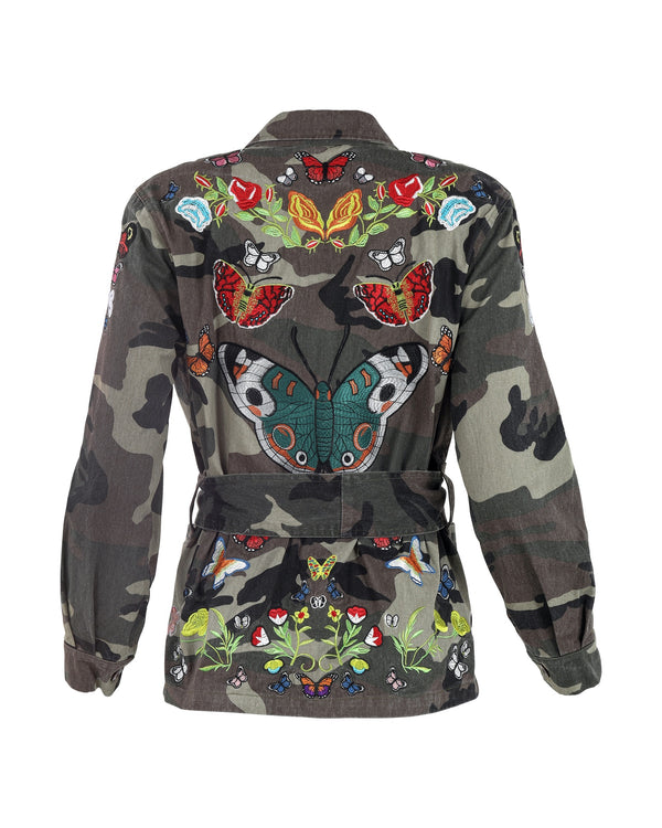 Mystical Goddess Embroidered Camo Jacket – Meghan Fabulous