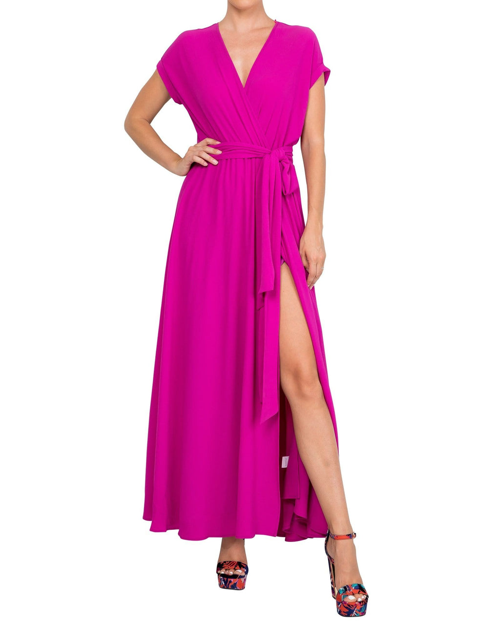 Jasmine Maxi Dress - Magenta – Meghan Fabulous