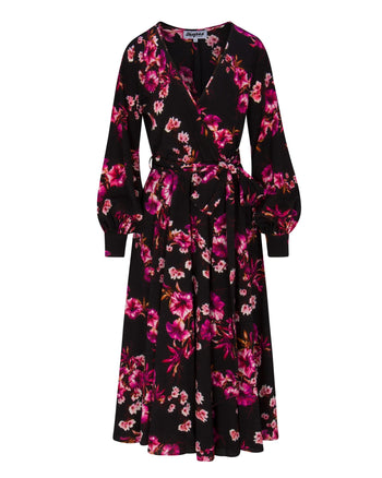 Lilly's Kloset Small Pink Wrap Dress