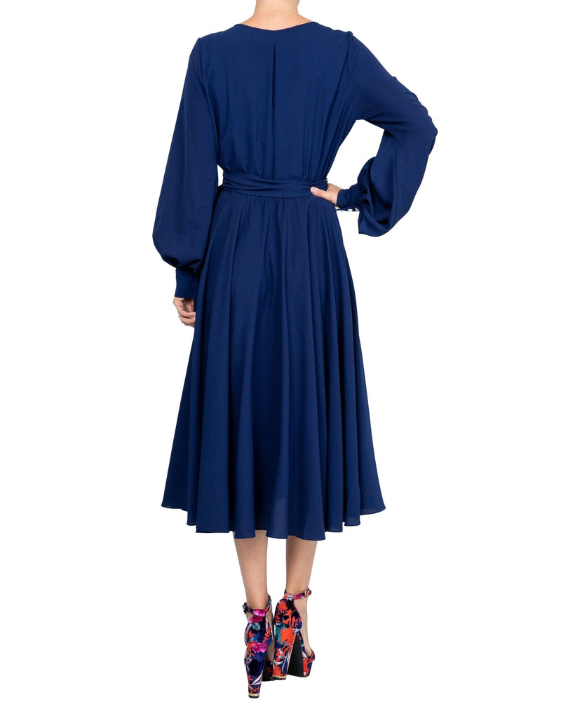 LilyPad Midi Dress - Navy – Meghan Fabulous