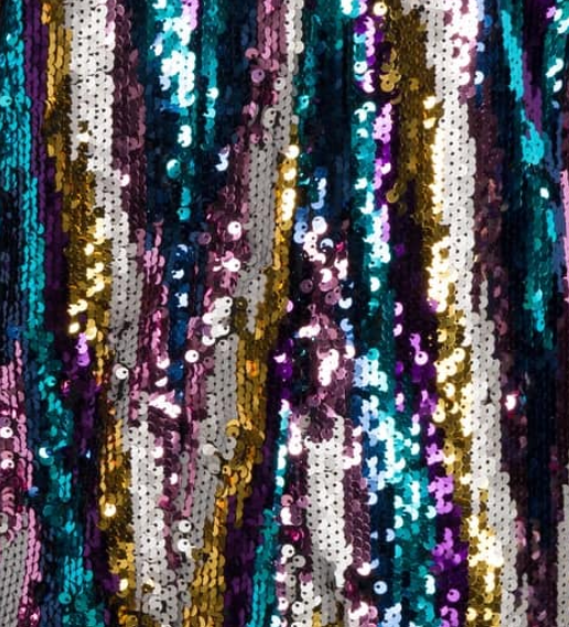 Martini Maxi Dress - Rainbow Glitter